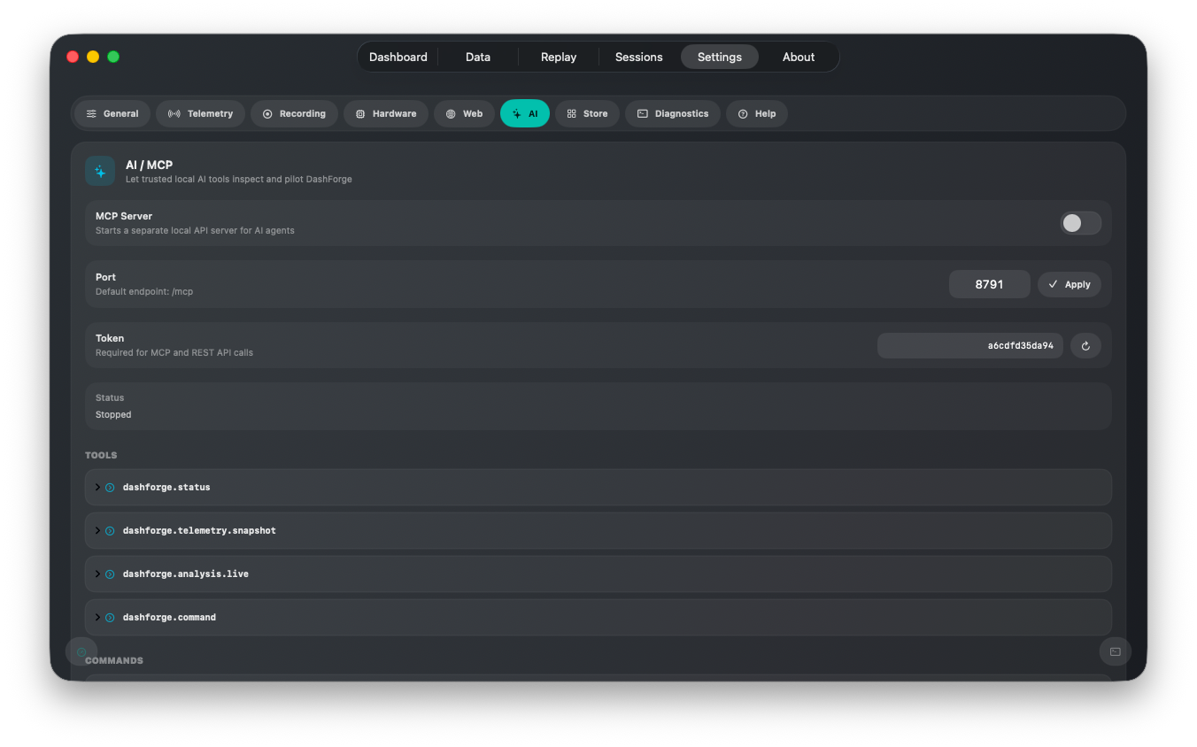 MCP AI Settings