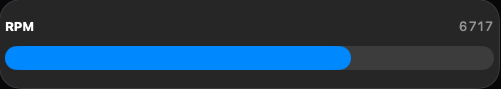 RPM Bar widget