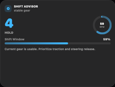 Shift Advisor widget