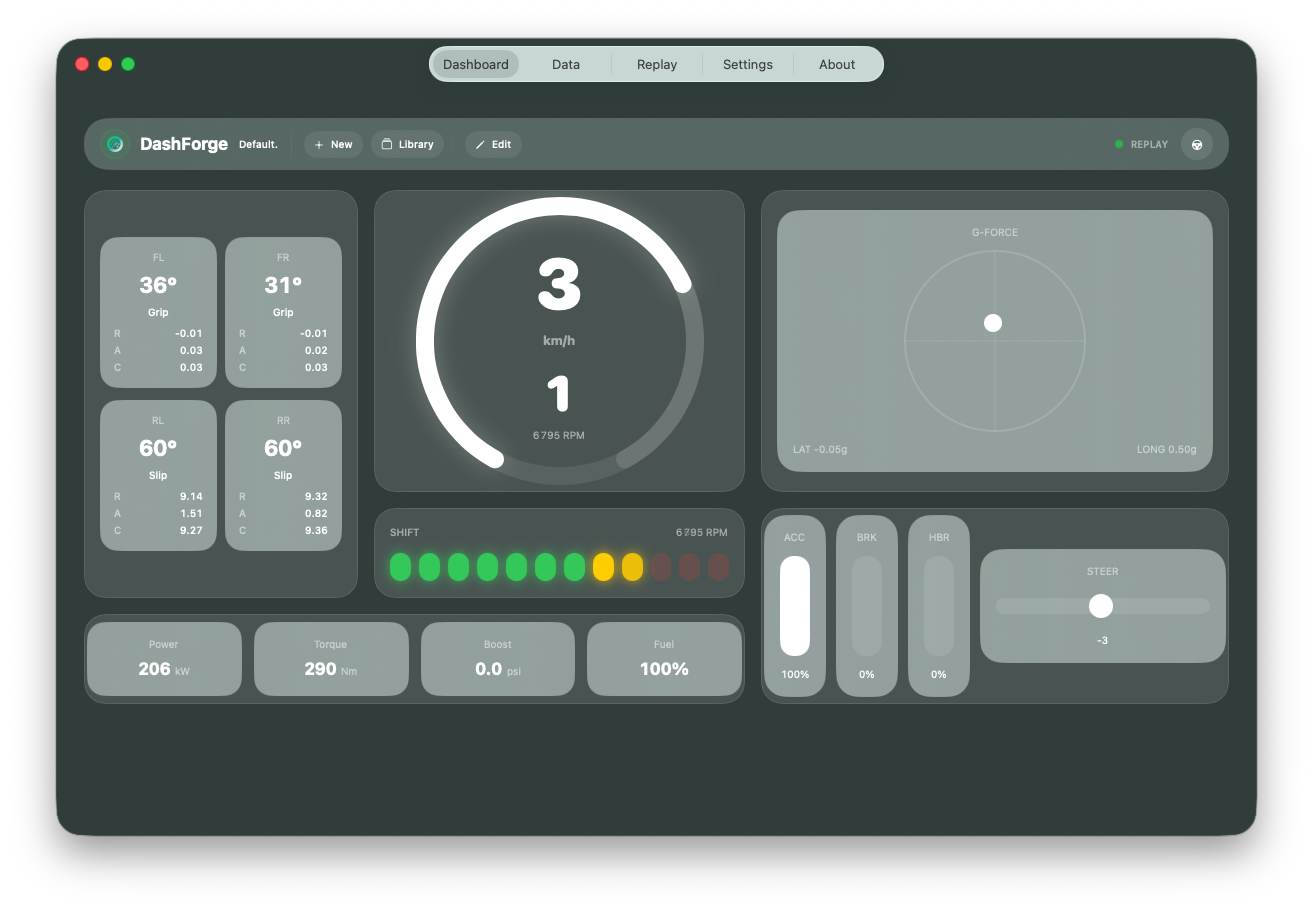 DashForge dashboard preview