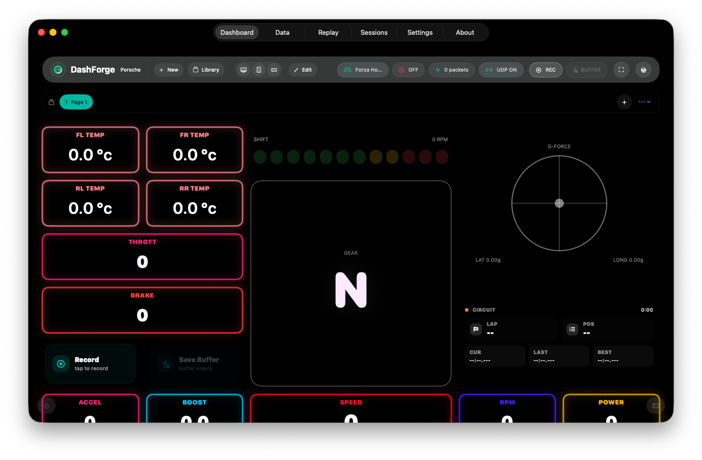 DashForge dashboard preview
